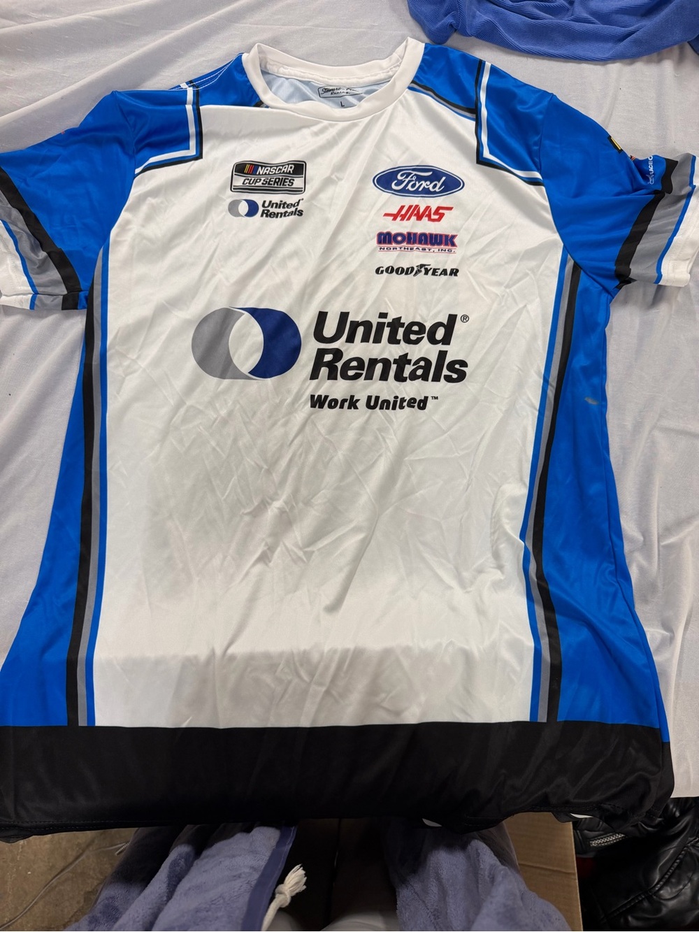 Ryan Preece 2023 United Rentals Stewart-Haas Racing Pit Crew Shirt